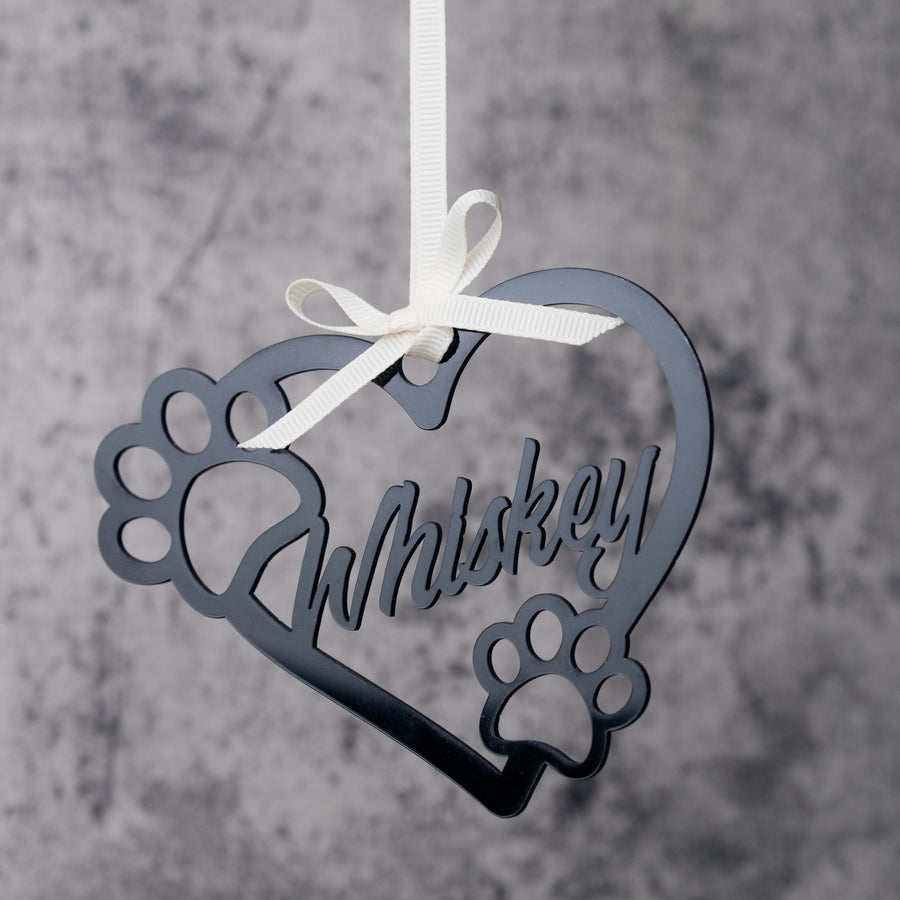 Heart Paw Ornament