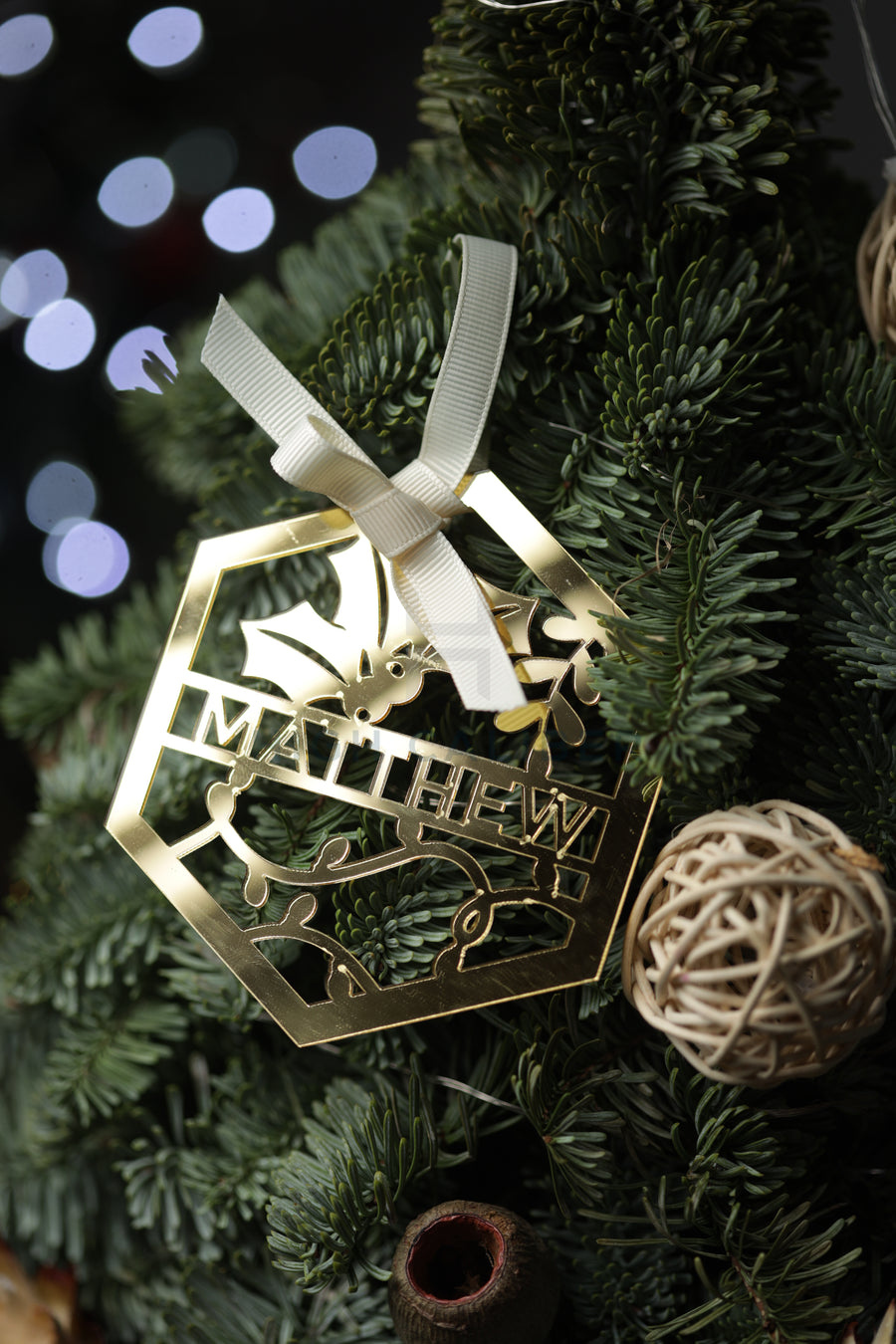 Christmas Hexagon Ornament