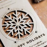 Happy Holiday Card Ornament