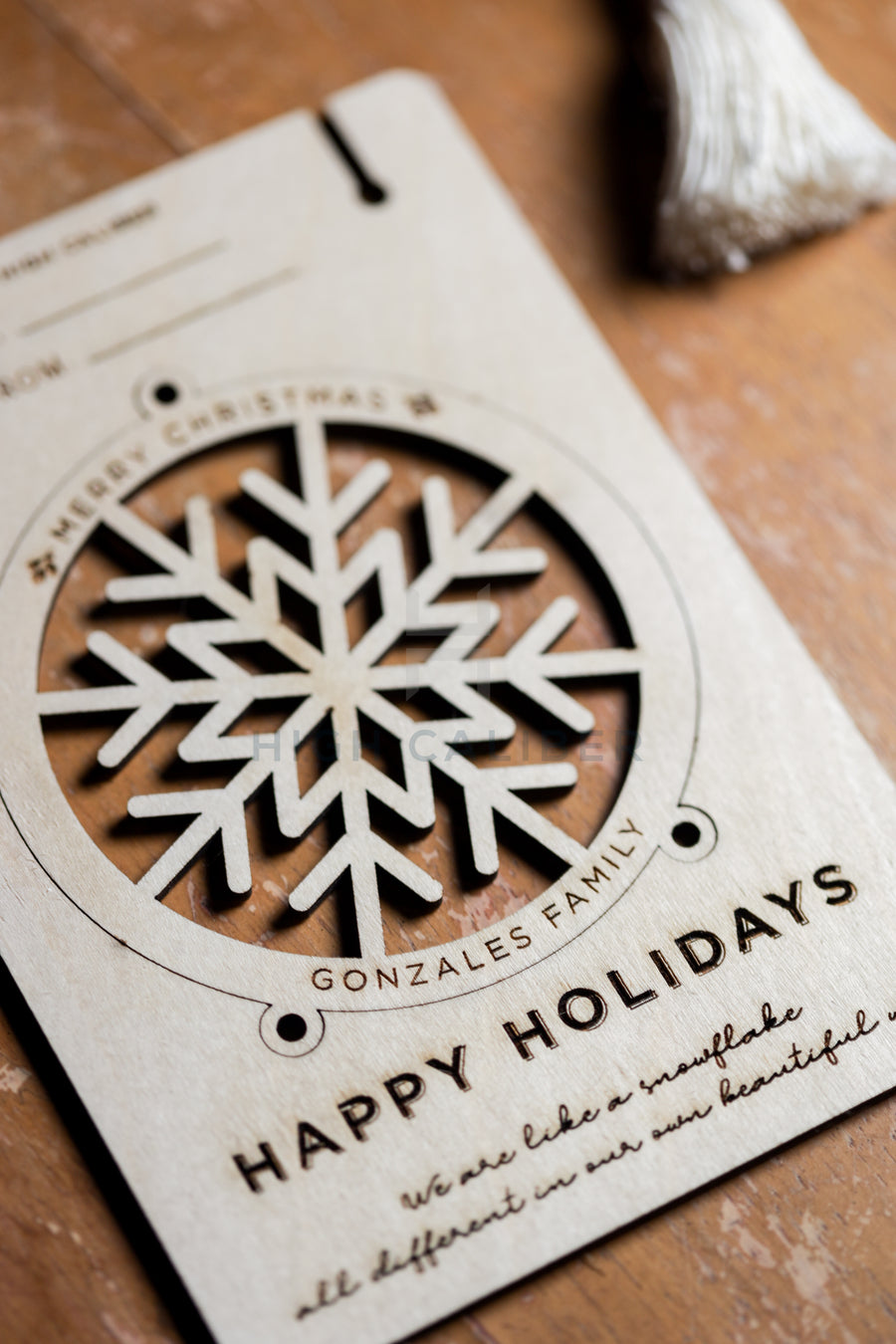 Happy Holiday Card Ornament