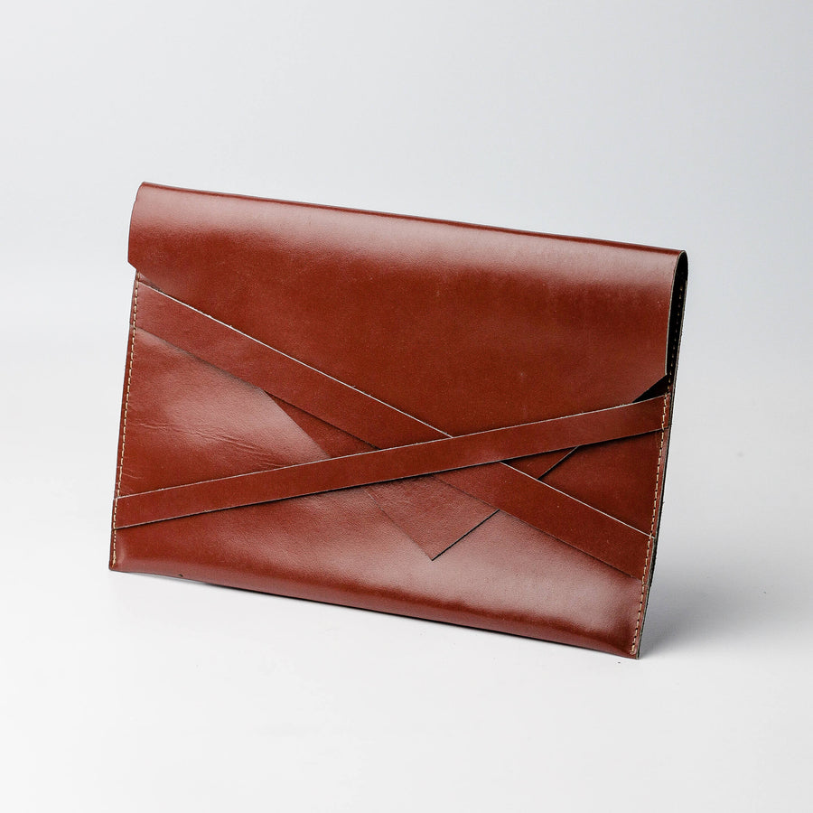 Leather Envelope Clutch