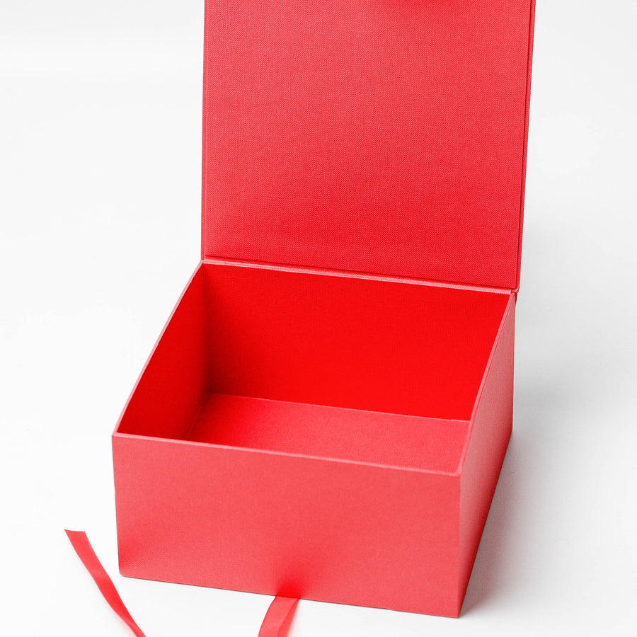 Linen Fliptop Box (with Ribbon)